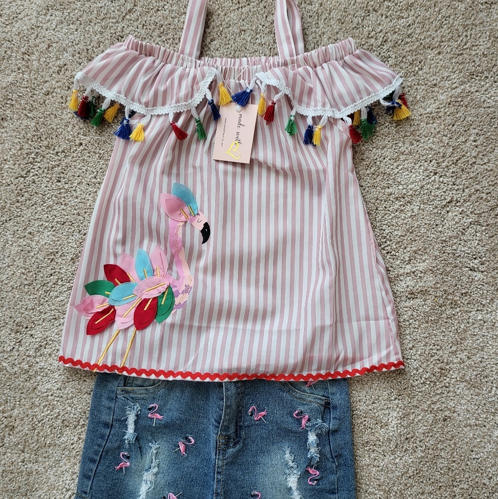 ❤️NWT♥️ MIA BELLE GIRLS SHORTS SET